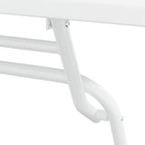 Garden Bistro Set Folding 3 pcs White Steel 42010319