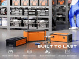 3-in-1 Stackable Rolling Tool Box - Orange T3398P376746