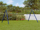 Outdoor Swing Set with Swing. Trapeze. Ladder. Disc Swing 3283628