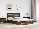 Bed Frame with Drawer with Headboard Manual Engineered Wood 3411663