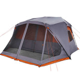 Family Tent 10-Person Grey and Orange Quick Release Waterproof 94291