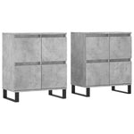 Sideboards 2 pcs Concrete Grey Engineered Wood 3190185