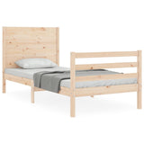 Bed Frame without Mattress 90x200 cm Solid Wood 3194621