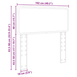Headboard Gloss White Engineered wood 888577