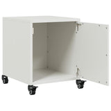 Bedside Cabinet White 36x39x43.5 cm Steel 846624