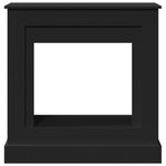 ZNTS Fireplace Surround Black 90x30x90 cm Engineered Wood 854590