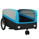 Bike Trailer Black and Blue 45 kg Iron 94065
