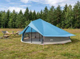 Tipi Tent with Roof Blue 700 x 700 x 395 cm Polyester and Steel 42028712