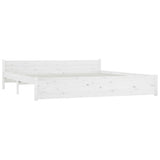 Bed Frame without Mattress with Drawers White Super King 3103575