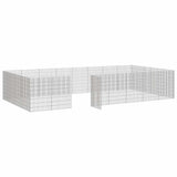 Free Range Animal Enclosure 24-Panel 54x80 cm Galvanised Iron 3321347