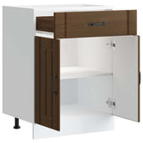Kitchen Base Cabinet Lucca Brown Oak Engineered Wood 853734