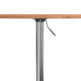 ZNTS Bar Table Ø50x89.5 cm Solid Wood Beech 3270615