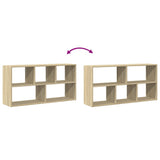 Wall Shelf Sonoma Oak 100x25x50 cm Engineered Wood 853274