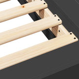 Bed Frame without Mattress Black 120x190 cm Small Double 3281232