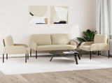Sofa Sets with Cushion 3 pcs Cream 115 x 56 x 80 cm Plywood 3406214