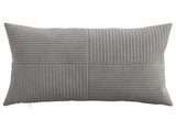 Cushion Cover 6 pcs ALMELO Light Grey 50 x 75 cm Corduroy 915110
