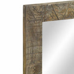 ZNTS Bathroom Mirror 50x2.5x70 cm Solid Wood Mango 4017823