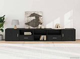 Corner Cabinet Black Oak 200 x 40 x 45 cm Engineered Wood 3446639