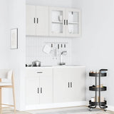 4 Piece Kitchen Cabinet Set Porto White Engineered Wood 3314871