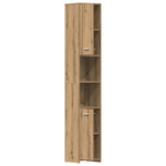 ZNTS Bathroom Cabinet Artisan Oak 30x30x183.5 cm Engineered Wood 859394