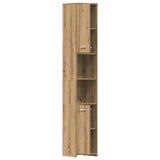 ZNTS Bathroom Cabinet Artisan Oak 30x30x183.5 cm Engineered Wood 859394