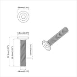 Screw 2647 pcs Silver 5 x 30 mm Iron 864585