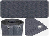 Balcony Screen with Eyelets 400 x 80 cm Poly Rattan Anthracite 42032634