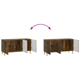 TV Cabinet Smoked Oak 99 x 34.5 x 50 cm Engineered Wood 894720