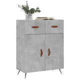 Sideboard Concrete Grey 69.5x34x90 cm Engineered Wood 827952