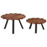 Coffee Tables 2 pcs Solid Wood Reclaimed and Iron 356250
