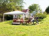 3 x 3m Three Sides Waterproof Tent with Spiral Tubes White 26923478