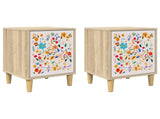 Bedside Cabinet MAINZ 2 pcs Sonoma Oak 36 x 33 x 50 cm 8007220