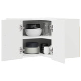 Wall Corner Cabinet LUCCA White 57 x 57 x 40 cm Engineered Wood 884955