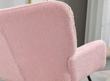 Soft Fleecey Rocking Wingback Chair - Pink T3398P344453