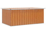 Outdoor Storage Box Galvanised Steel 171 x 99 x 93 cm Wood-like 42039107