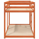Bunk Bed without Mattress Wax Brown 90x190 cm Single Solid Wood Pine 3214875
