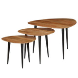 Coffee Table Set 3 Pieces Solid Acacia Wood 246062