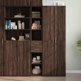 Highboard Brown Oak 30x42.5x185 cm Engineered Wood 846242