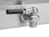 EH102V 16.9QT / 16L Total Capacity 24.9QT/23.6L Stainless Steel Faucet Double Tank Deep Fryer 43647401