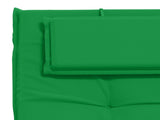 Sunlounger Cushion GEMERT 100% Polyester Green 190 x 60 x 9 cm 947534