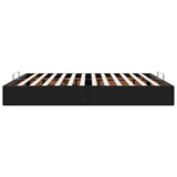 Ottoman Bed Frame without Mattress Black Super King Faux Leather 3310831