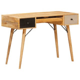 Writing Desk Brown 110 x 55 x 76 cm Solid Mango Wood 4104606