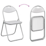 Folding Chair 8 pcs White and Grey 48 x 43.5 x 81 cm 42029063
