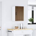 ZNTS Kitchen Wall Cabinet Lucca Brown Oak Engineered Wood 853794