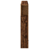 LED Headboard Old Wood 160x18,5x103,5 cm Engineered Wood 857688