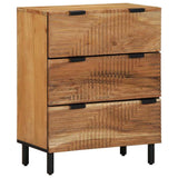 Sideboard Set 2 pcs 120 x 33 x 75 cm Solid Acacia Wood 3310010