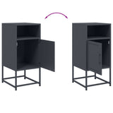 Bedside Cabinets 2 pcs Anthracite 36x39x78 cm Steel 846571