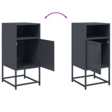Bedside Cabinet Anthracite 36x39x78 cm Steel 846570