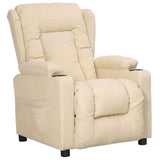 Recliner Chair Cream Fabric 339057