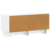 TV Cabinet White Engineered Wood 896015